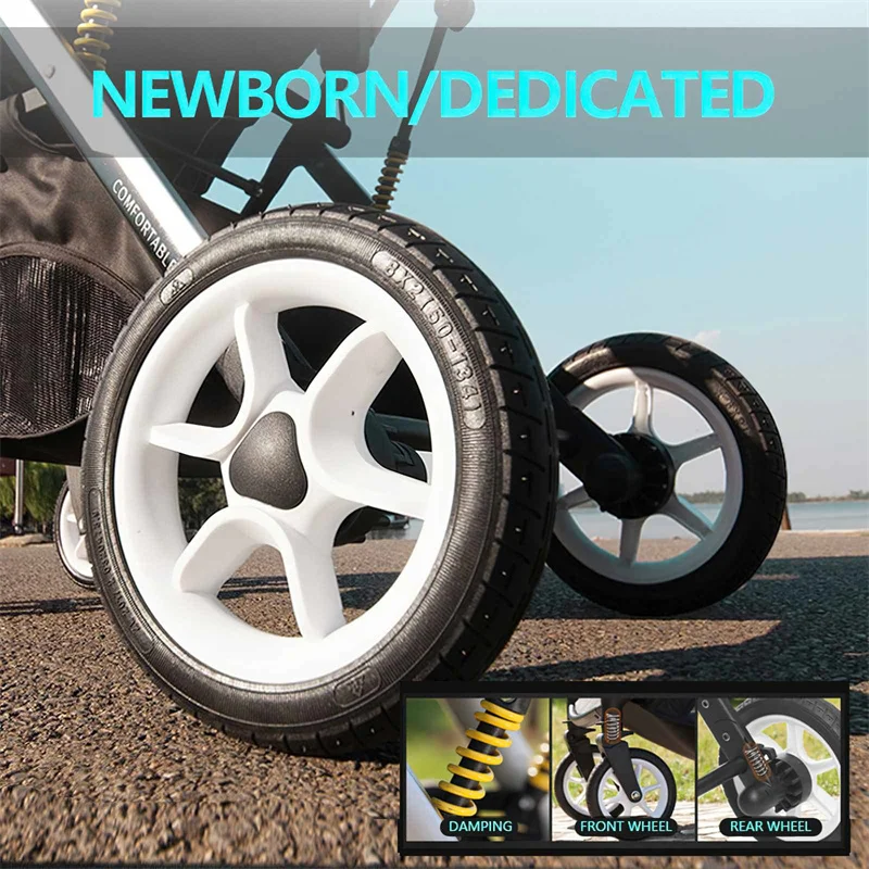 Abnehmbarer Kinderwagen Hunde wagen mit Aluminium legierung Rahmen 4 Rad Katzen wagen Ladung Bart 20kg Kinderwagen mit Anschlag