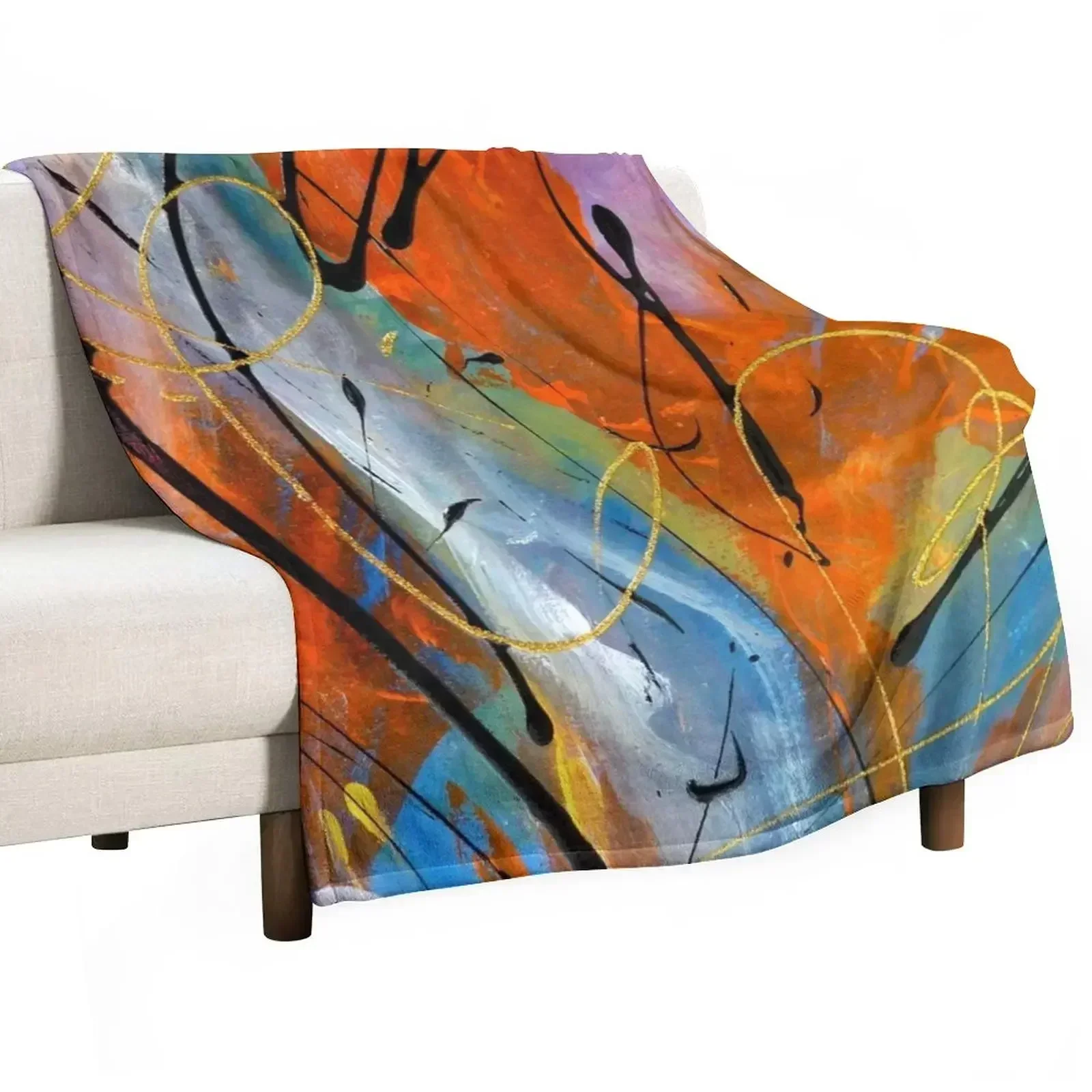joyful, happy, bright, abstract, just for fun Throw Blanket Sofa Quilt Hair for babies For Baby Blankets Baby Sofa Blankets