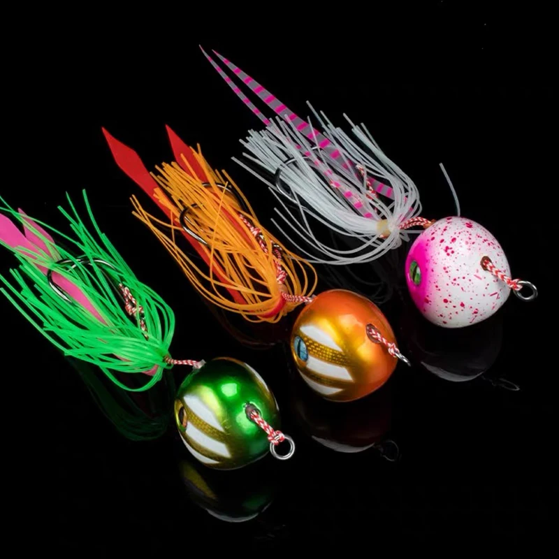 Imagem -04 - Tai Rubber Jig Sea Fishing Lures Slider Jigs Iscas Snapper Grouper Lure Inverno Jigging Lure 60g 80g 120g 150g 200g Pcs