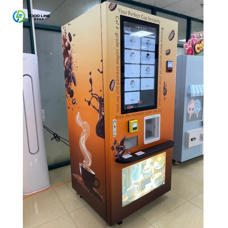 Indoor Customized Compact Serves Hot Tea Coffee Vending Machine FL Customized Coffee Vending Machine