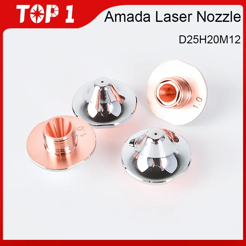 TOP1 10pcs /lot Amada Laser Nozzles Single/Double Layer 1.0-2.0mm amada Laser Cutting Machines Mushroom Amada Nozzle