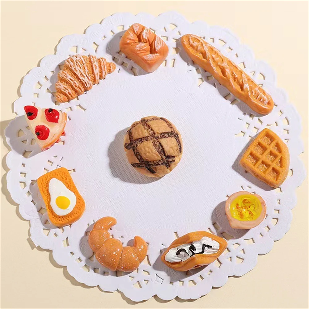 ثلاثية الأبعاد محاكاة كعكة قالب من السيليكون الهراء الكرواسون البسكويت الخبز قالب لتقوم بها بنفسك قالب شمع معطر الراتنج قوالب أدوات تزيين الكعكة #3