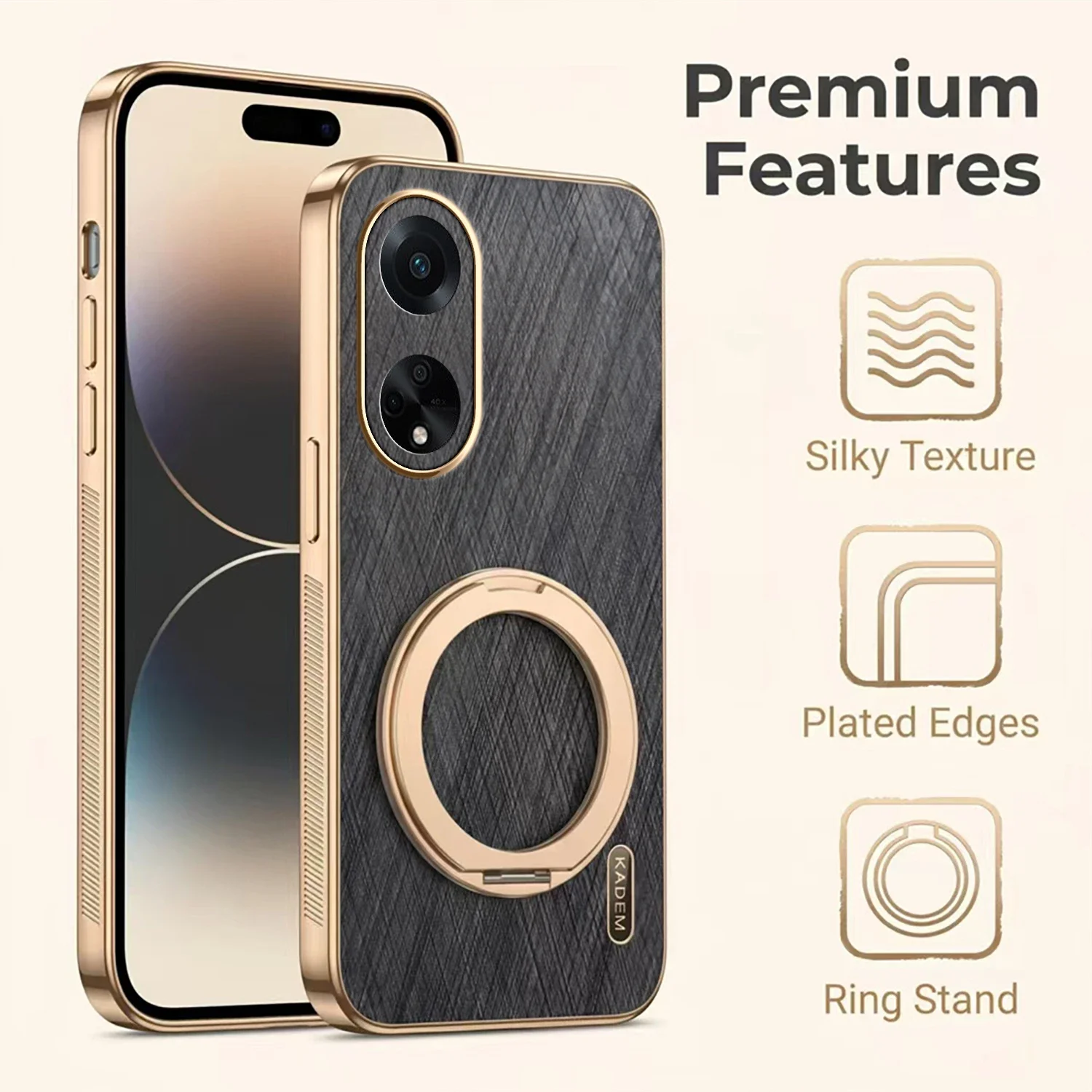 For OPPO A80 A57 A60 A78 A79 A98 A77s A58 4G 5G Lens Full Protective Soft Silicone Cover Cases Bracket Holder Phone Case