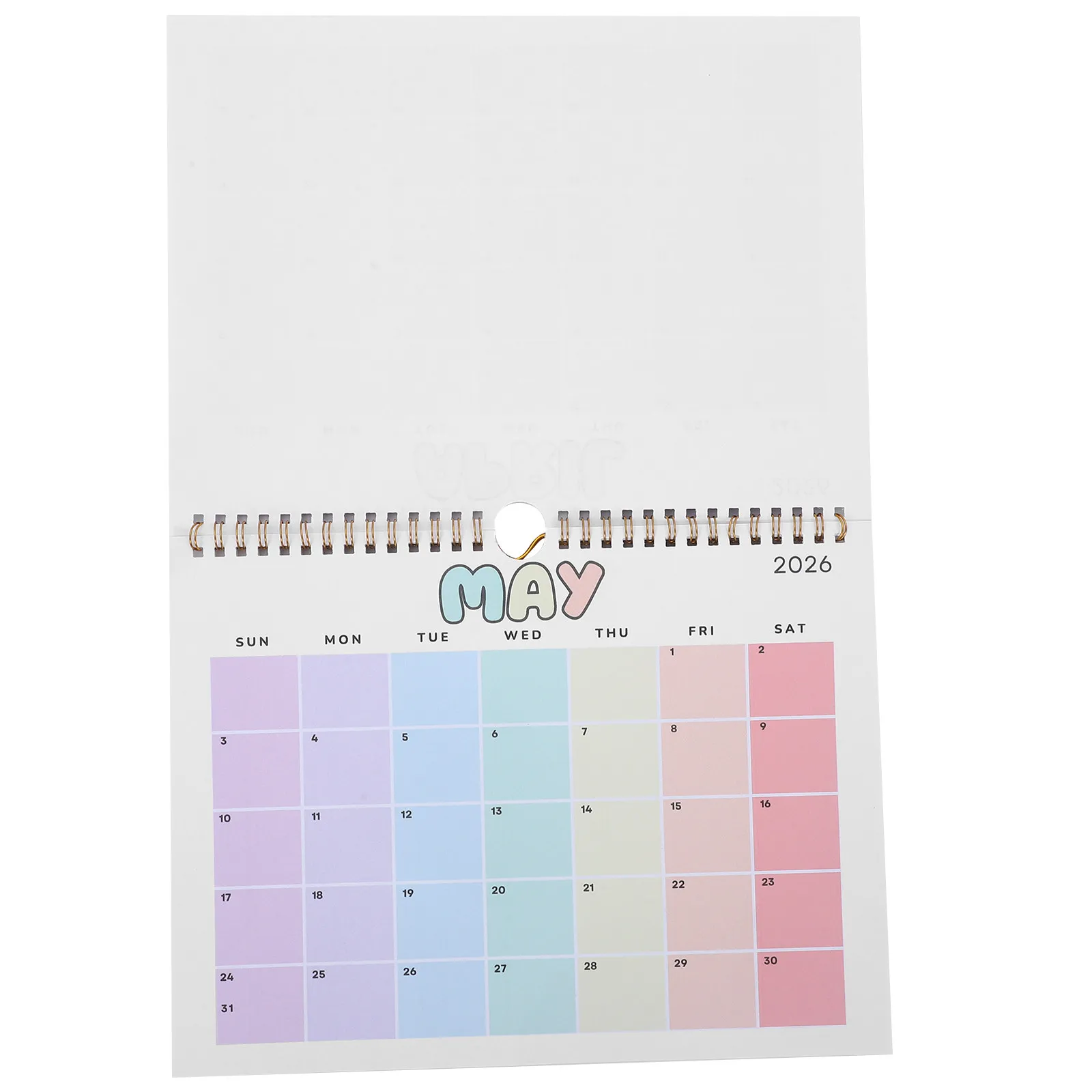 

2026 Yearly Wall Calendar 12 Month Hanging Calendar Spiral Wirebound Modern Minimalist Design for Kitchen Office Home Business