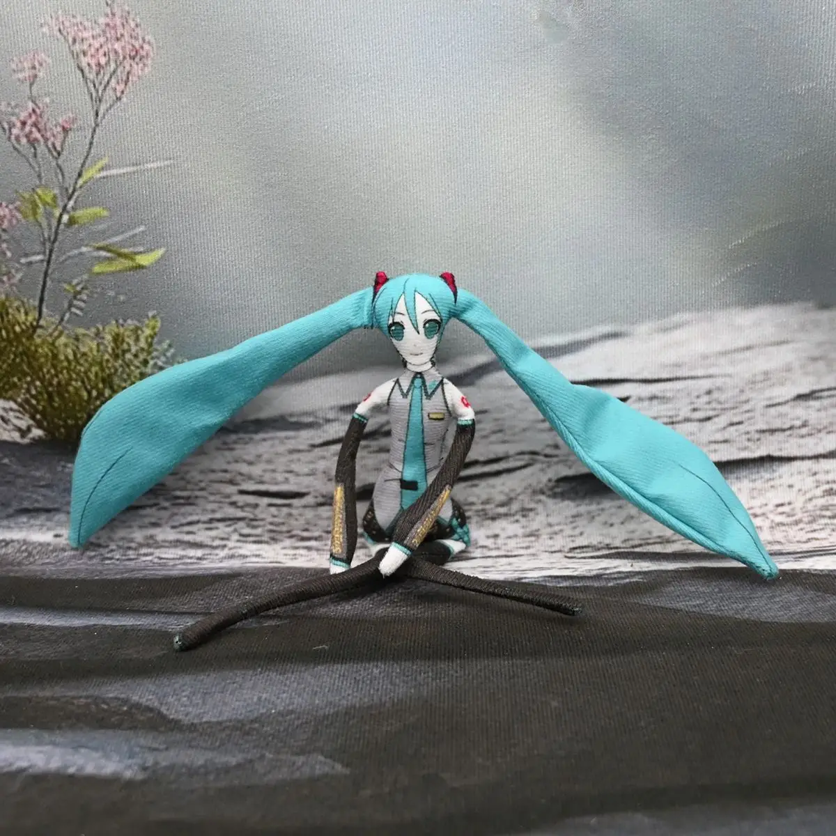 Anime h-miku boneca de pelúcia com fio poseable esqueleto ação bonecas engraçadas acessórios fofos anime presentes de pelúcia