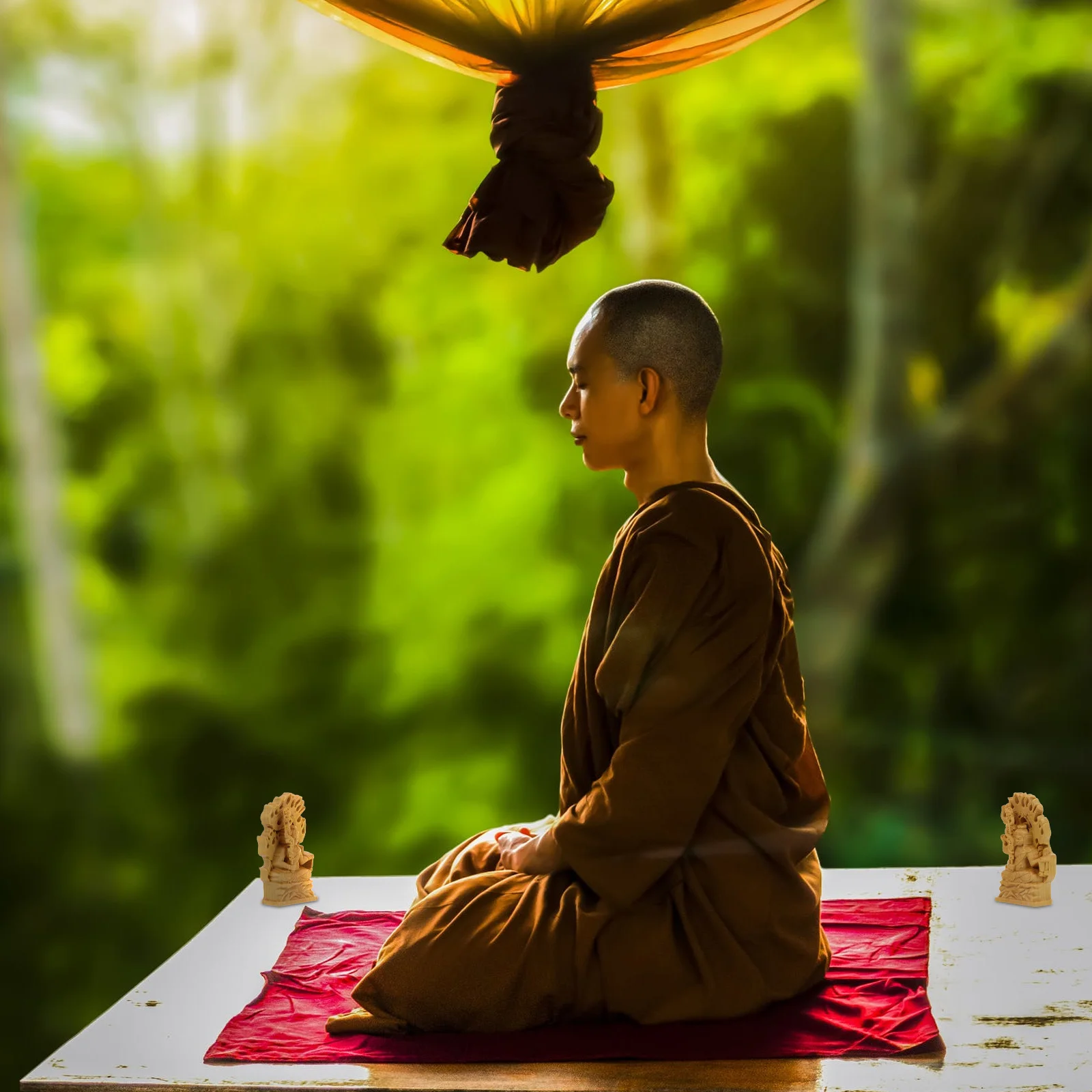 

Boxwood Buddha Statue Exquisite Wood Carving Feng Shui Ornament Meditation Home Garden Office Buddha Decoration Crafts