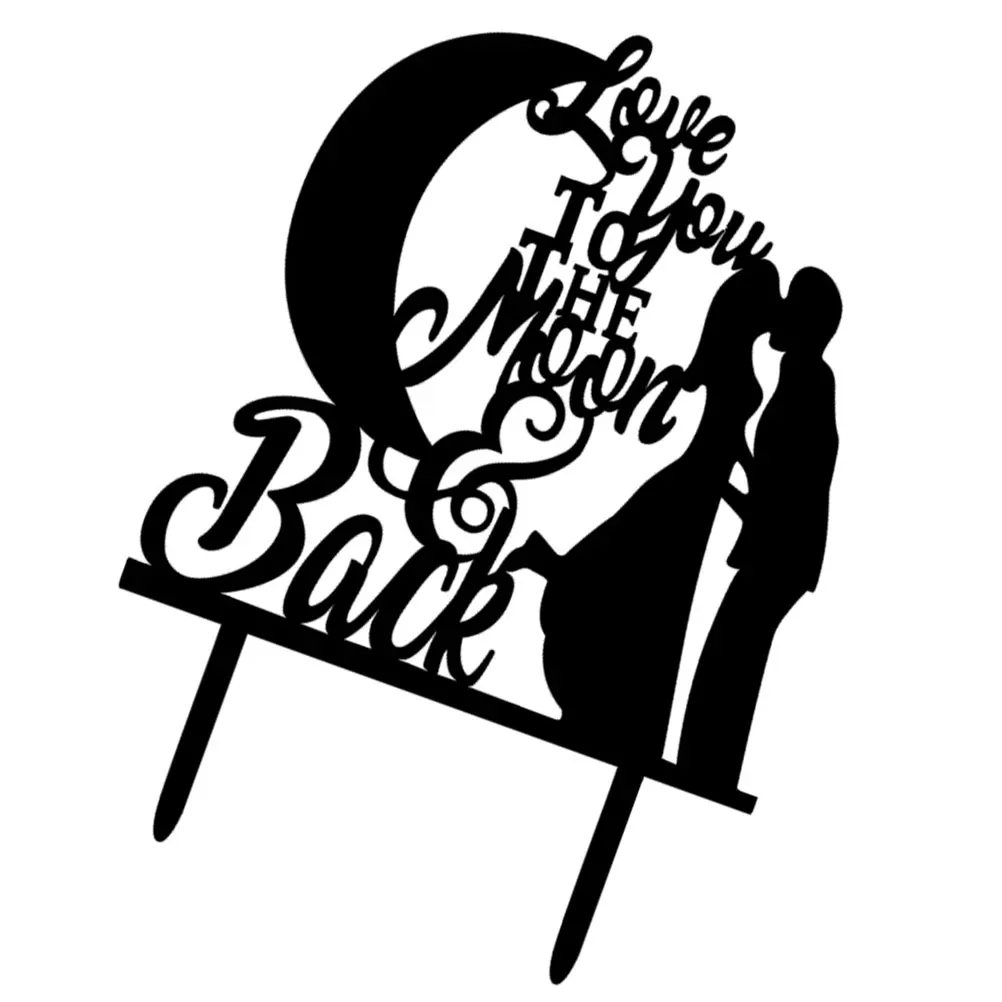 

Bling Romantic Decor Wedding Cake Insert Cake Decoration Topper For