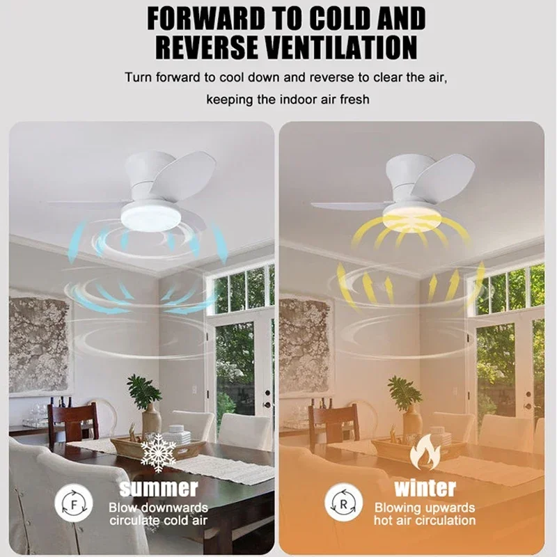 inteligente socket fan light ventilatore da soffitto con luce de techo con luz silenciosos led cold