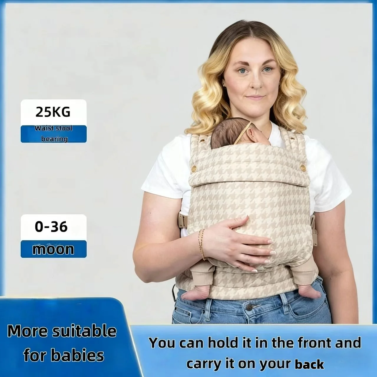 

Переноска-кенгуру, детская сумка, сумка-кенгуру, детский слинг, передние и задние лямки двойного назначения, свободные руки