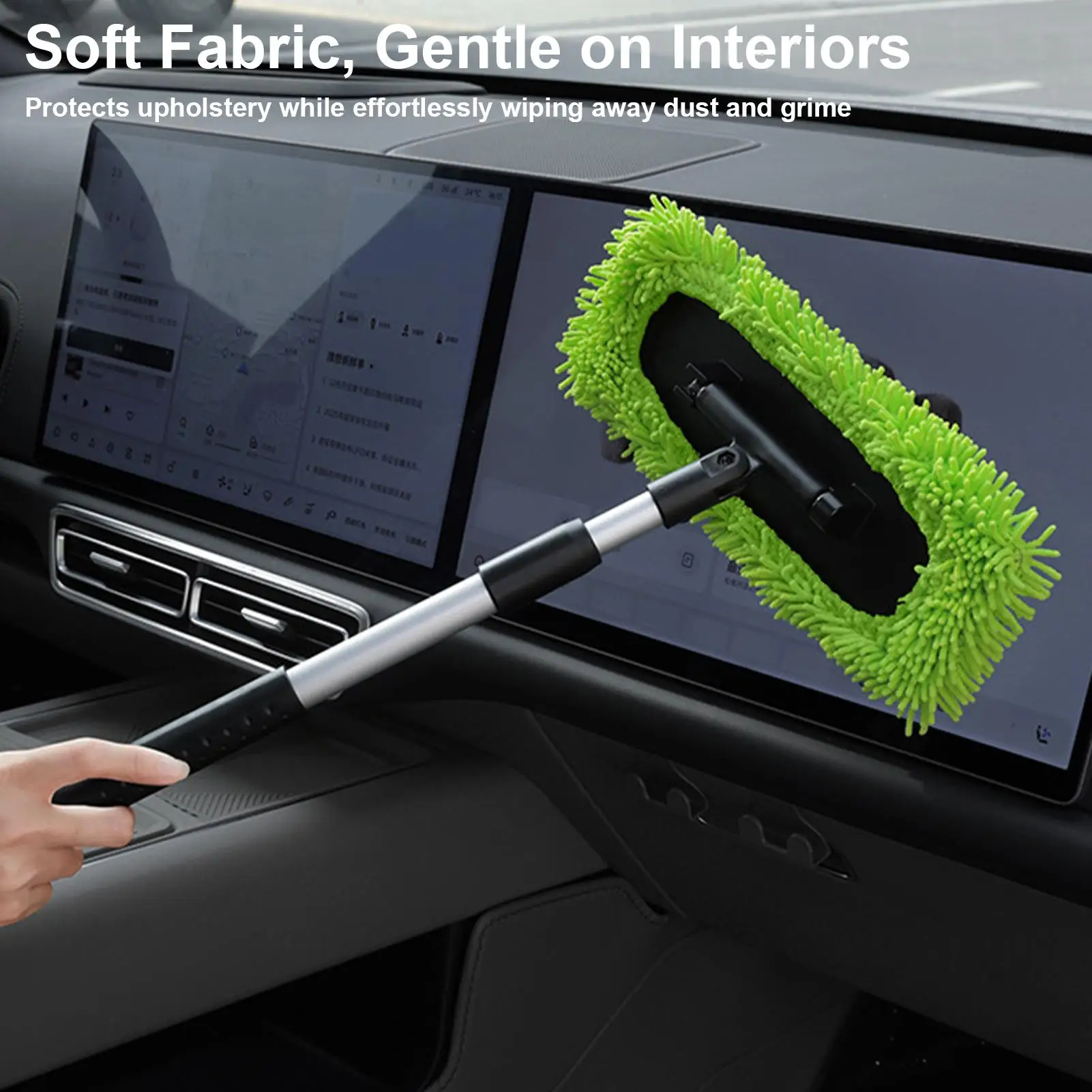 Windshield Cleaner Tool Telescopic Frost Removal Cleaner Car Wash Mop For Cleaning Wash Glass Automotive Detailing Truck Floors