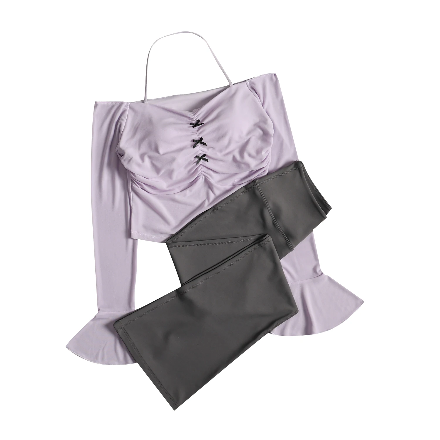 بدلة رياضية للنساء في الخريف التخسيس التخسيس بيلاتيس ممارسة ملابس اليوغا المشاهير على الإنترنت الجري الجميل #5