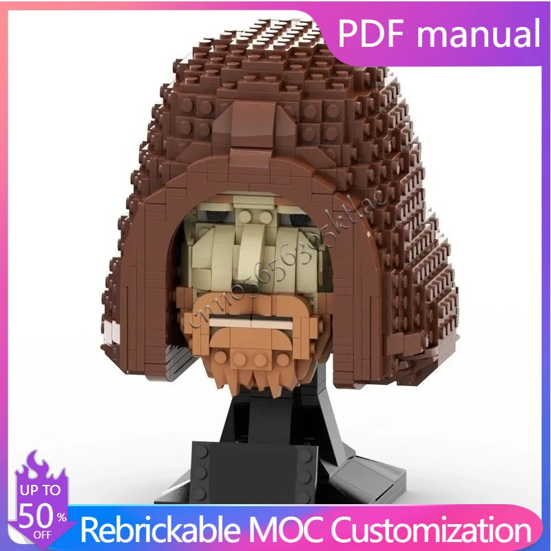

New Moc 830 Parts Star Battle ObiWan Kenobi Helmets Model Building Blocks Bricks Diy Education Assembly for Children presents
