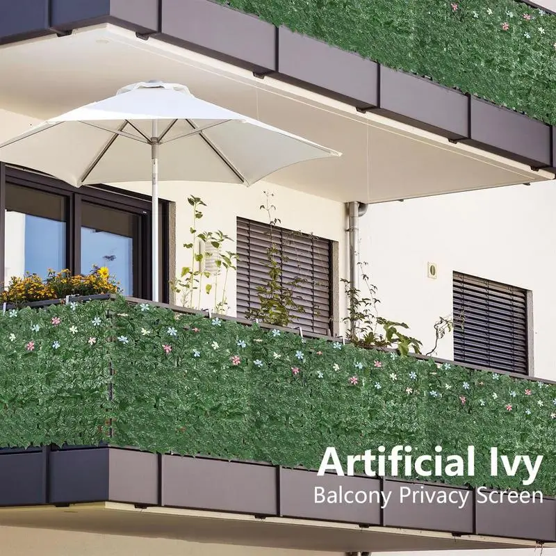 

Ivy Privacy Fence 3.3x10 Ft Artificial Hedge Screen Realistic UV-Protected Ivy Privacy Fence for Patio Divider Commercial