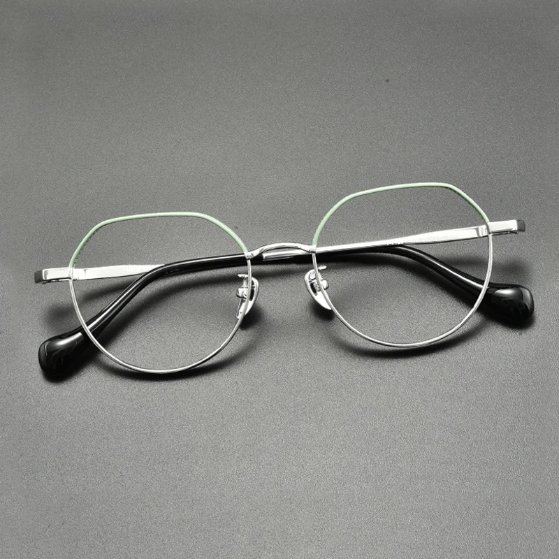 Vintage Pure Titanium Eyeglasses Frame Men Retro Optical Myopia Prescription Glasses Frame Women 2022 New Luxury Brand Eyewear