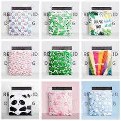 50PCS 100% PE Plastic Mailing Bags Poly Mailer T-shirt Skirt Pants Bra Books Towel Xmas Gifts Shipping Express Print Pouches