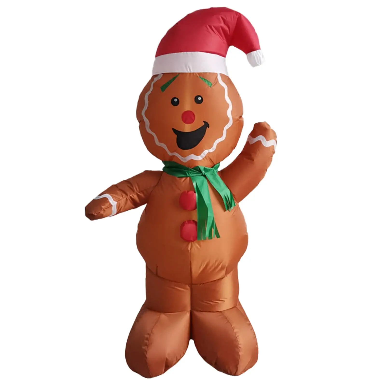 

Надувной Рождественский Пряничный Человечек с Подсветкой: Забавный Декор для Уличных Вечеринок, Патио и Двора