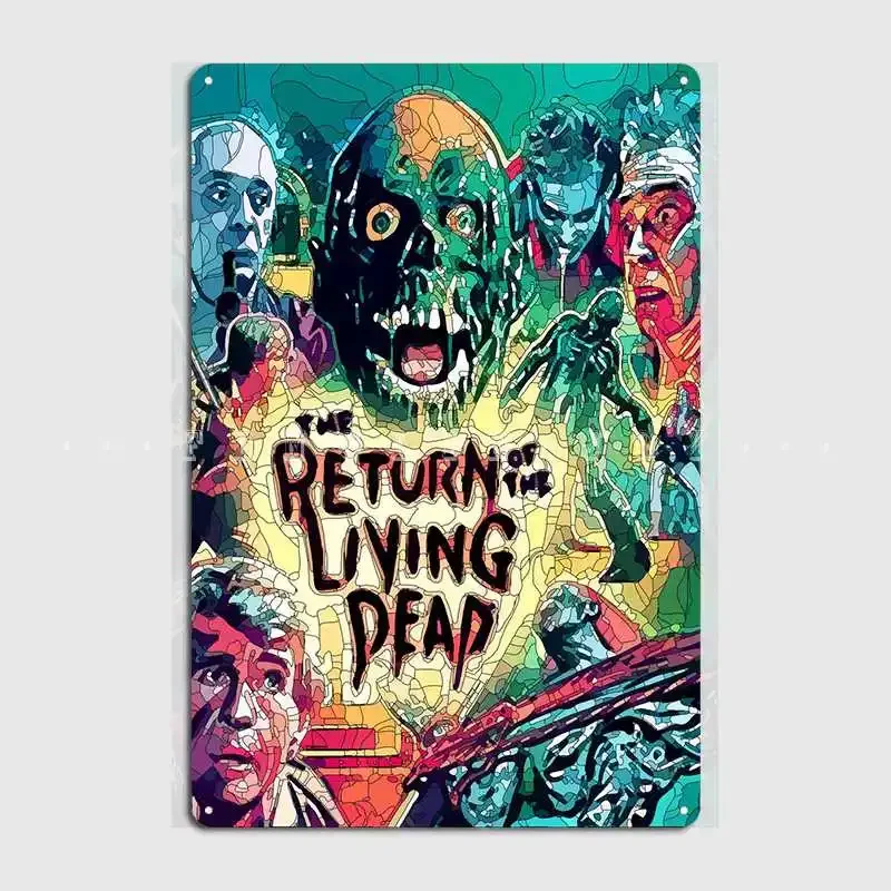 Return Of The Living Dead Poster Metal Plaque Club Club Bar Printing Plaques Tin Sign Posters