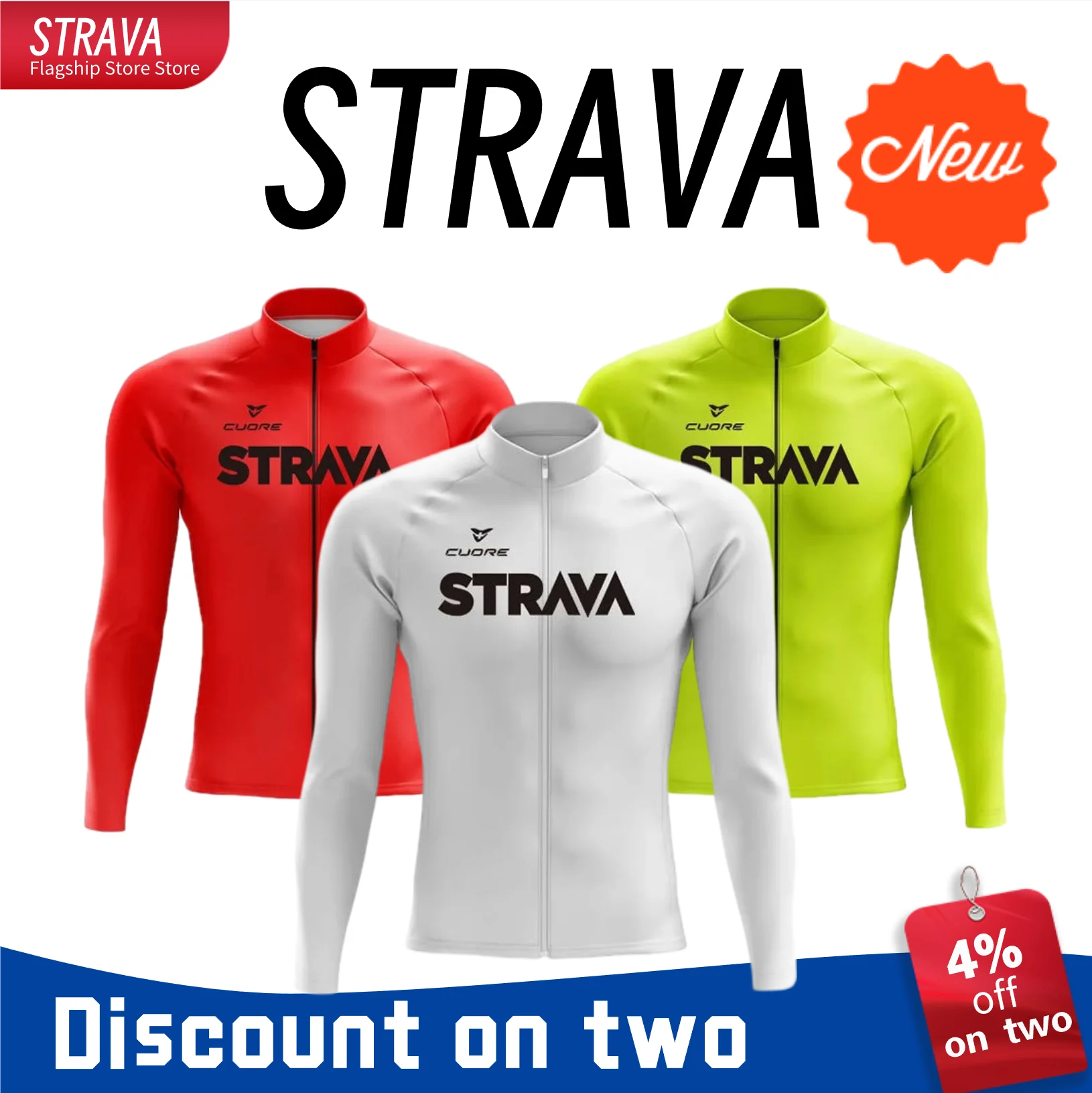 STRAVA Autumn Bike Apparel Men's Breathable Quick Dry Jacket Riding High Quality Custom Road Bike MTB Men's Cycling Jacket