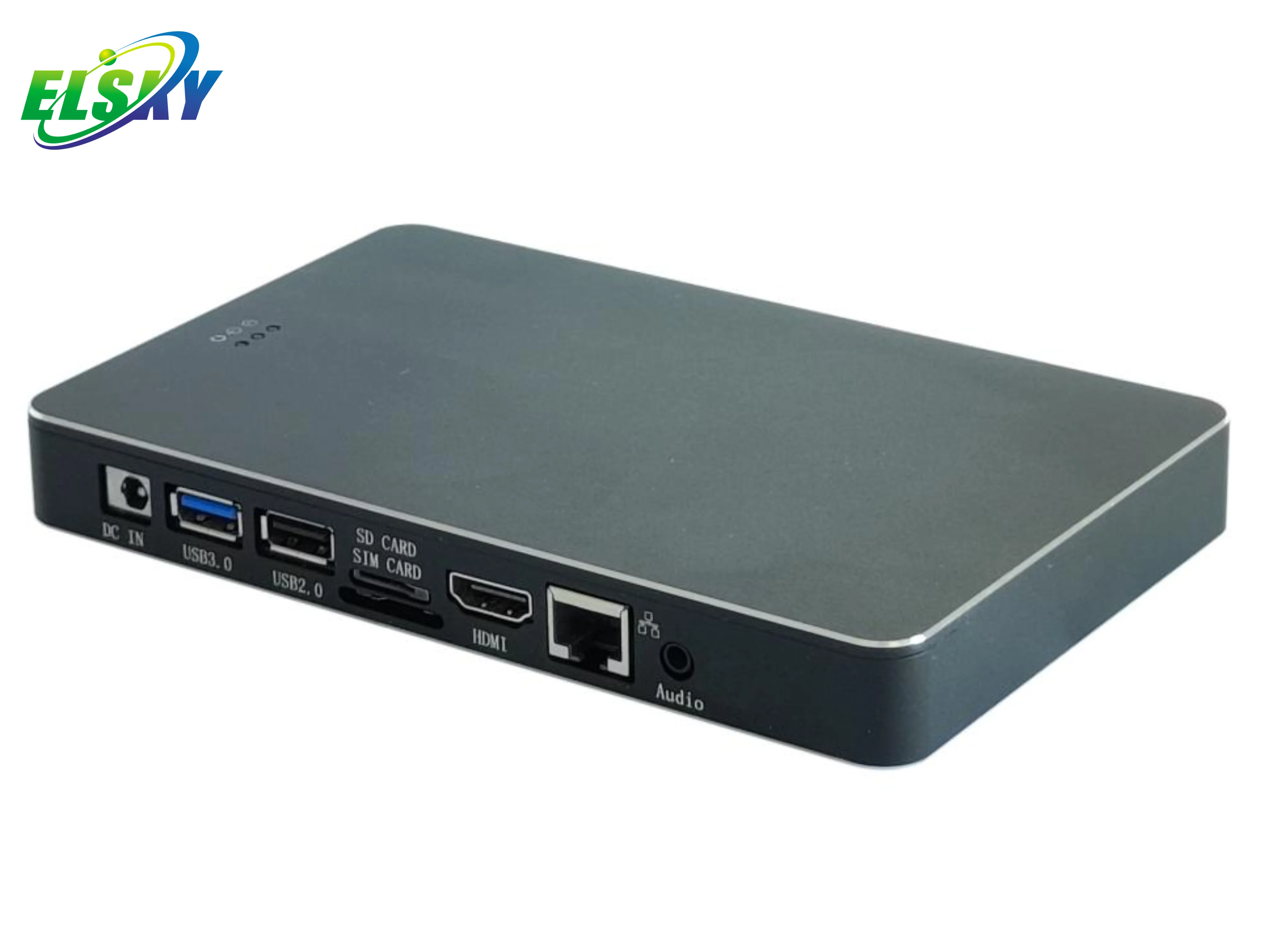 ELSKY Ultra Thin Android Mini PC Android RK3399 4K 60Hz HDMI 2.0 Smart Box PC USB 3.0 Embedded Computer