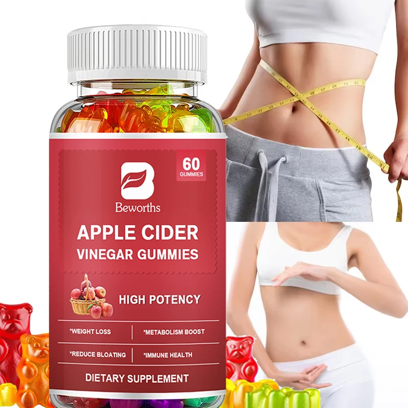 

Beworths Apple Cider Vinegar Gummies Malic Acid Support Digestion & Detoxification Weight Loss Fat Burning Appetite Suppression