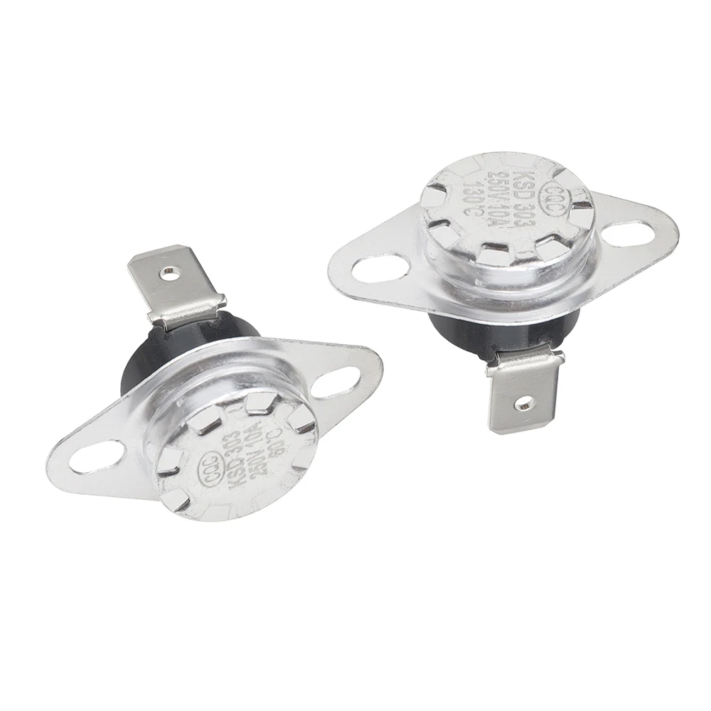 Manual temperature control switch KSD301/KSD303, range from 45°C to 500°C, 10A, 250V. Water dispenser temperature controller