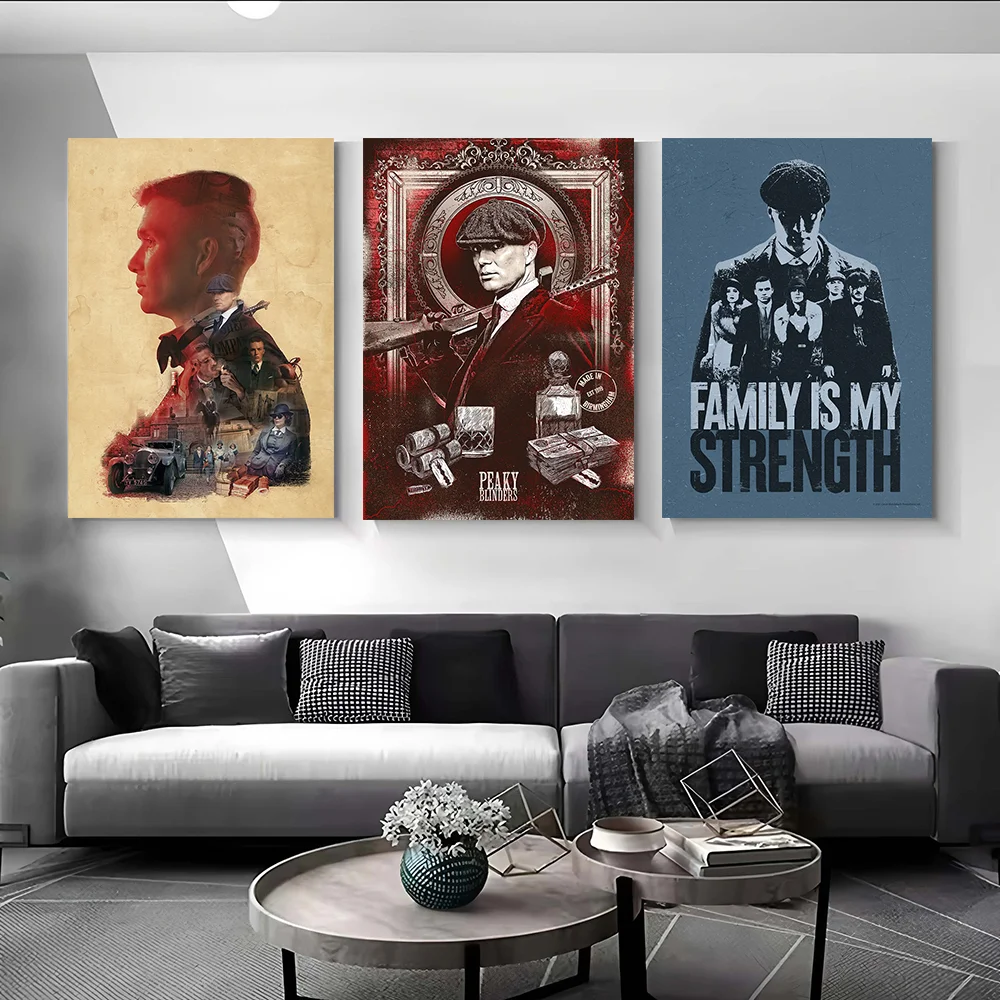Peaky Blinders Canvas Print Perfect Gift for Fans Lovers Personalized Wall Art Poster for Room Decoration Home Decor Accessories