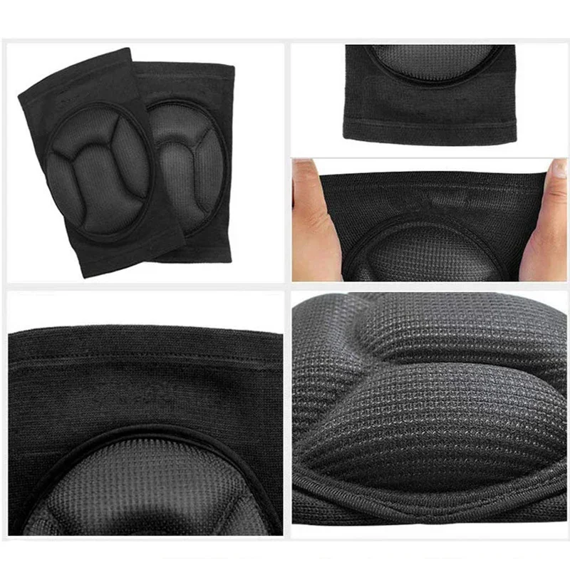 Thickened Protection Sports Kneepad Men Elastic Knee Pads Support Fitness Gear Basketball Brace Protector Male NonSlip Pads