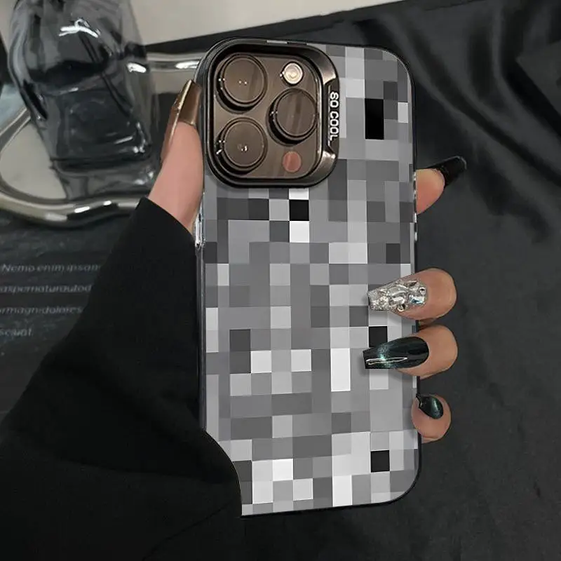 

Graffiti creative design phone case for iPhone 16 15 14 13 12 11 Pro/ Max/Plus shock-proof rear cover anti-fingerprint