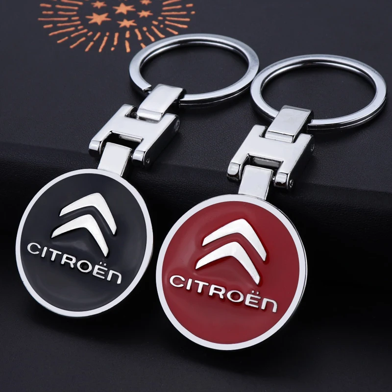 Metal Car Styling Emblem Keychain Key Chain Ring For Gift For Citroen DS3 Cabrio DS4 DS5 DS Prestige 5LS DS6 DS7 Car Accessories