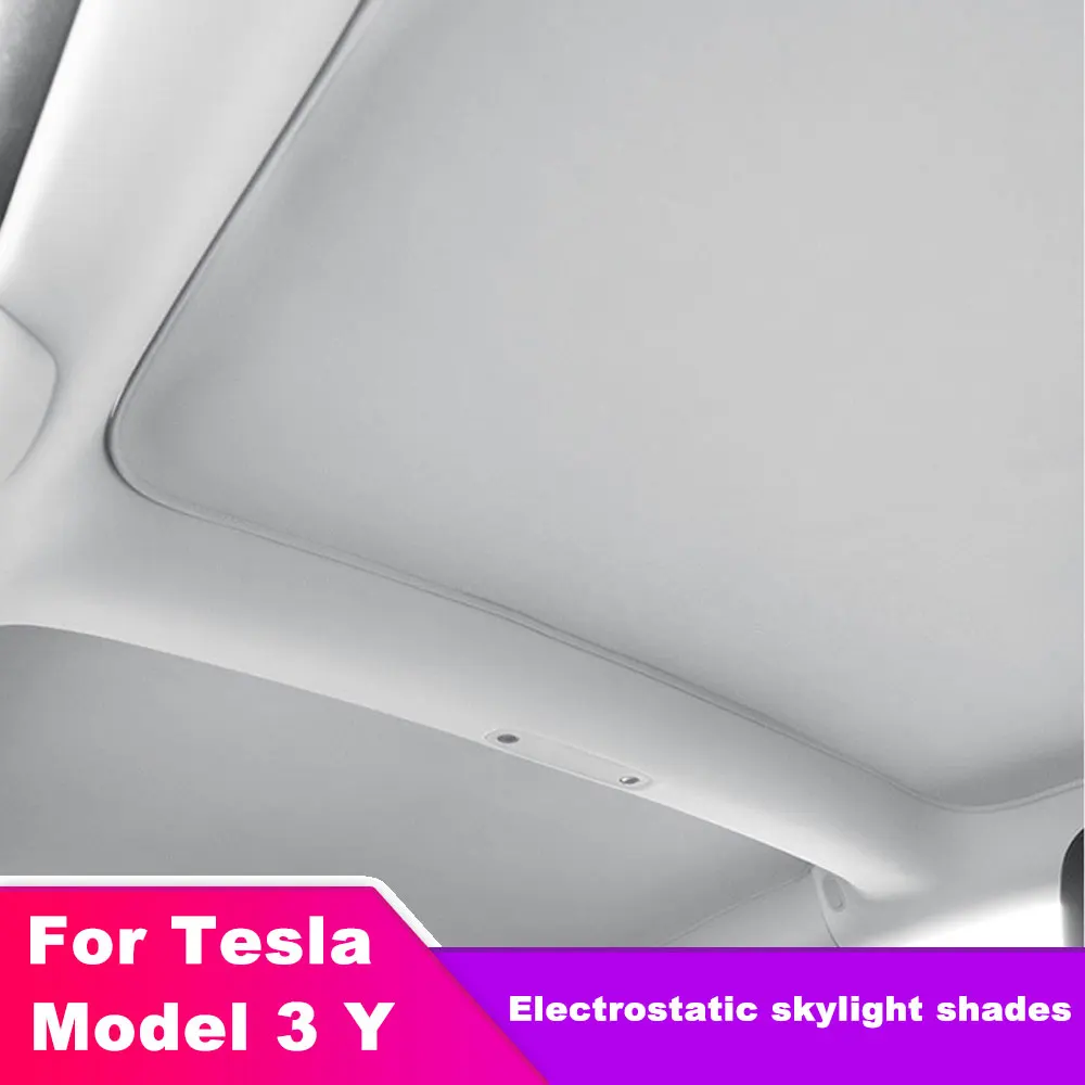 

Для Tesla Model 3 модель Y электростатический сорбционный солнцезащитный козырек Солнцезащитный козырек крыша переднее заднее стекло Skylight охлаждение лета