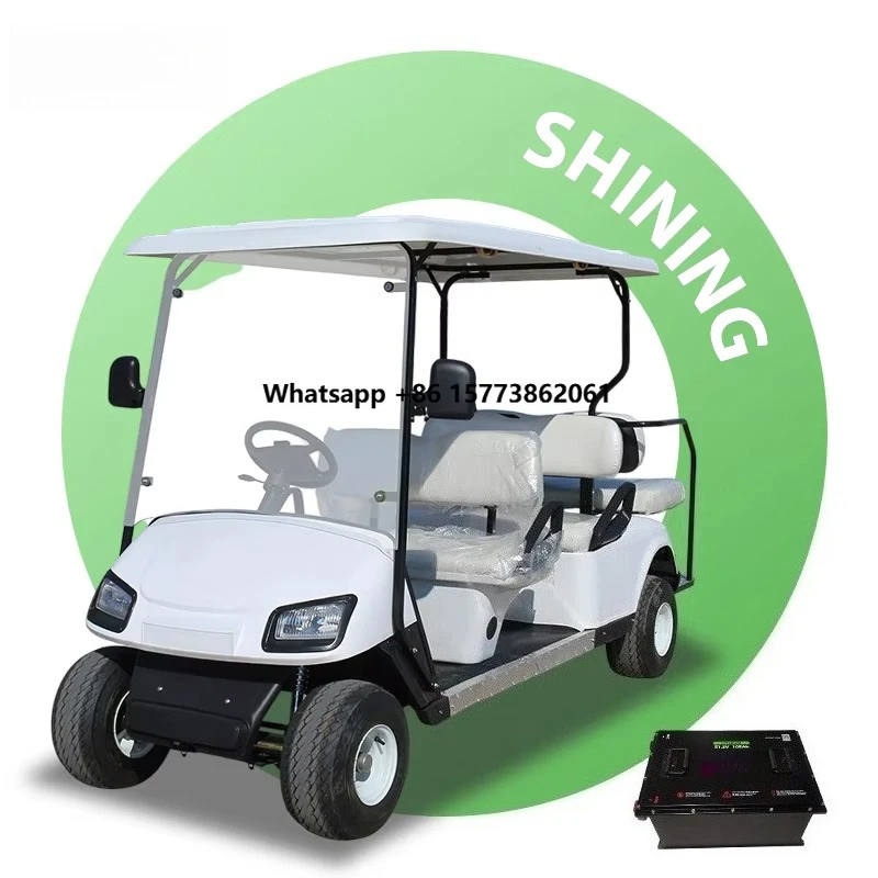 Carrito de Golf Eléctrico lsv para 6 Pasajeros, Todoterreno, con Luces LED, Material de Acero, Motor de 5KW, Maquinaria para Vehículos