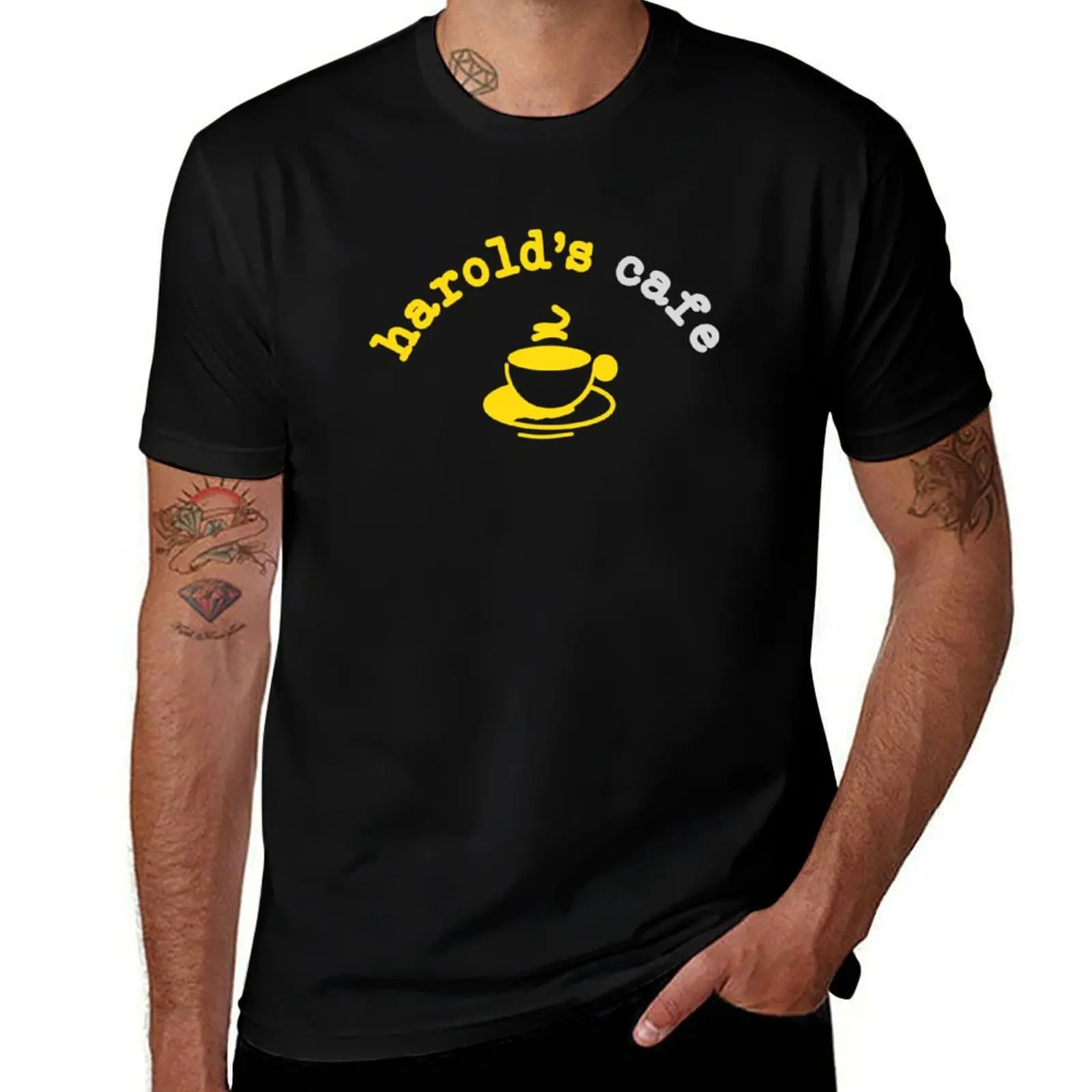 Harolds Cafe T-Shirt Holiday Simple Tee Shirt T-Shirt