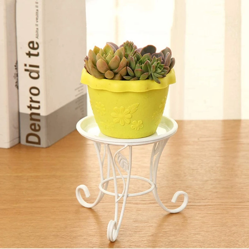 Metal Flower Stool, Europeu Estilo Stool, Varanda Piso, Jardim Pot, Plantador Titular, Planta Shelf Decor, 1