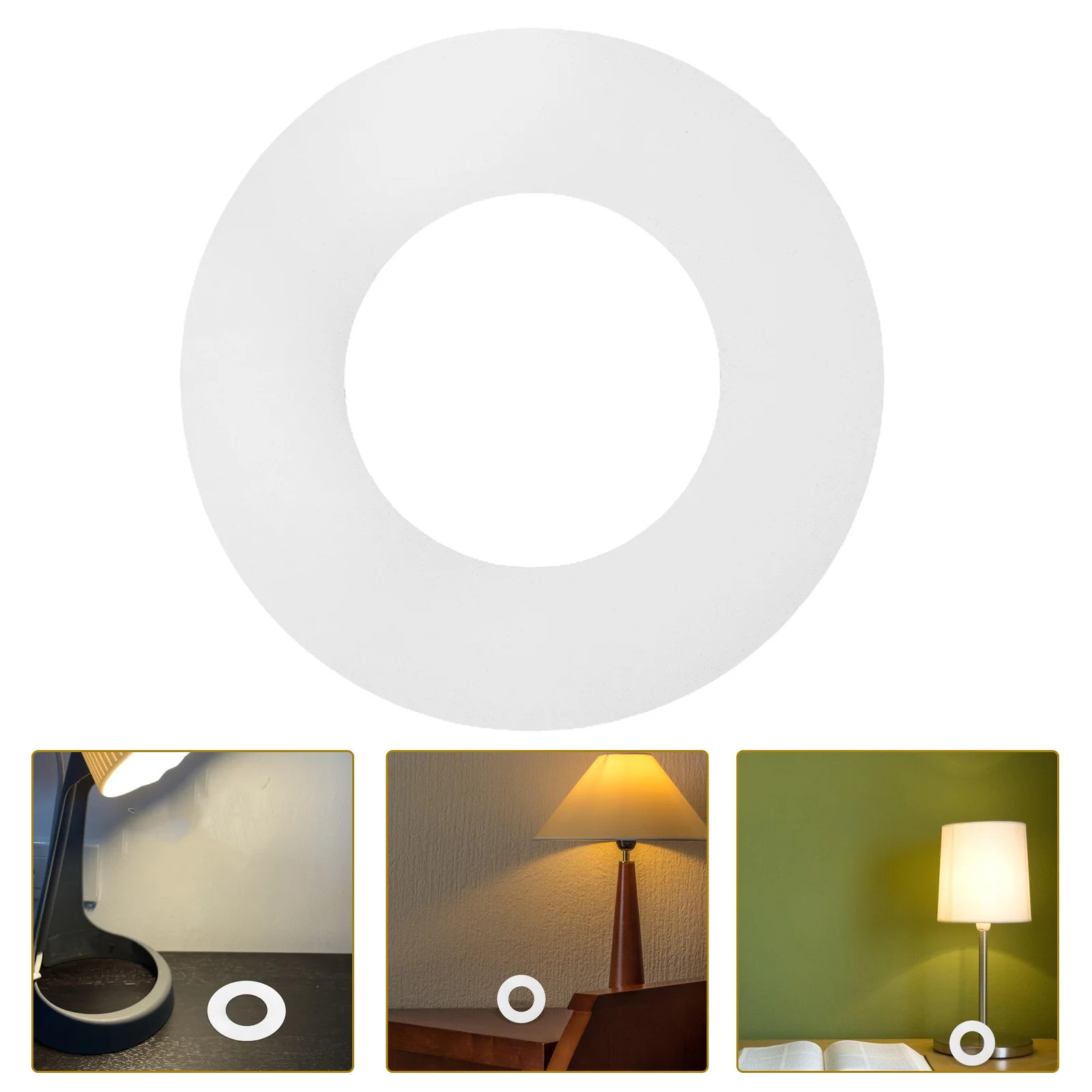 

Light Trim Ring Circular Light Cover Lampshade Accessory Lighting Fixture Parts Iron Lamp Ring Adaptor For Table Floor Lamps