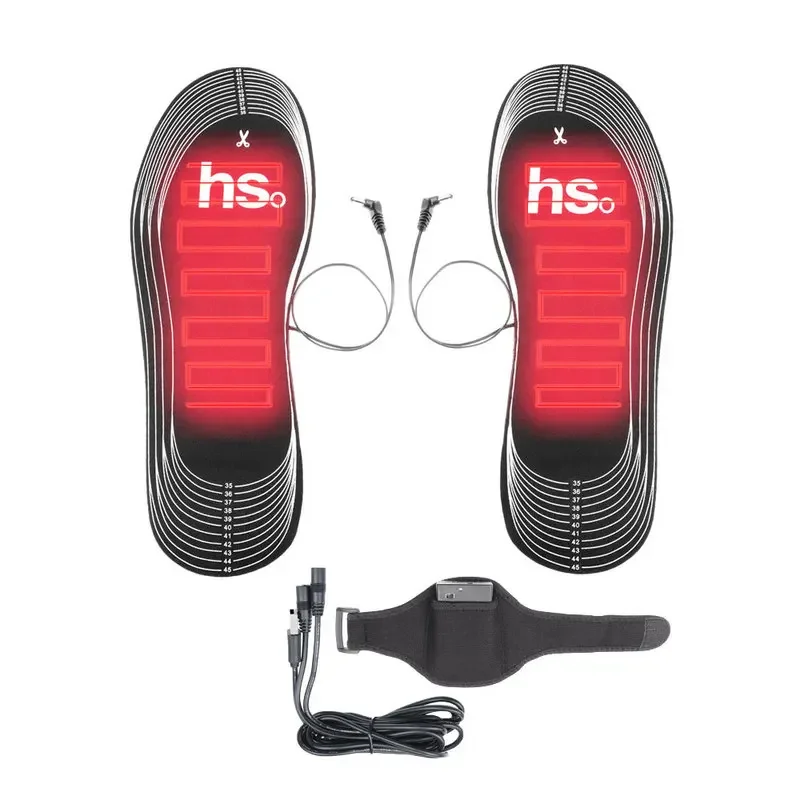 

Full Foot Heating Insole Battery Box USB Cable Electric Heating Insole Warm Foot Ski Hunting Sports Can Be Trimmed