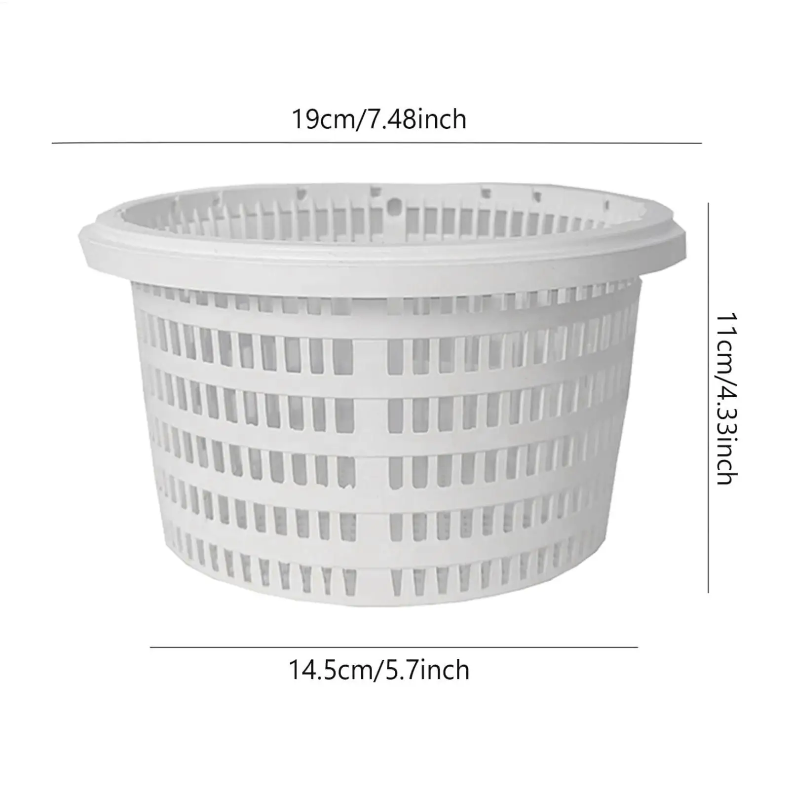 수영장 필터 바구니 교체용 스키머 바스켓, 손잡이가 있는 잎, 잔디, 머리카락, 찌꺼기 제거용 소형 수영장 용품 스키머