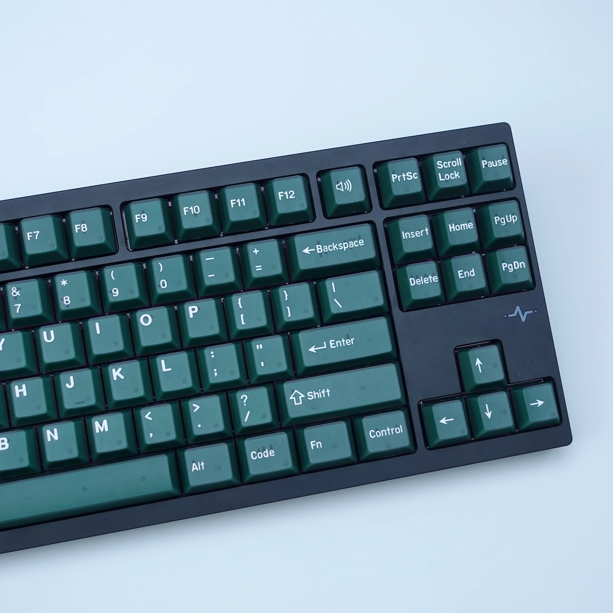 KBDiy 174Keys Emerald Jade Keycaps Double Shot PBT Cherry Profile Keycap Custom for MX Swithes Gaming Mechanical Keyboards ISO