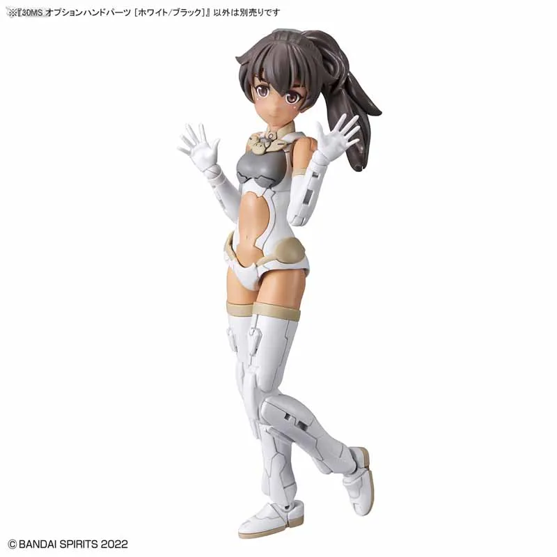 In Stock BANDAI ANIME 30 MINUTES SISTERS 30MS HAND PARTS WHITE BLACK Assembly Plastic Model Kit Action Toys Figures Gift