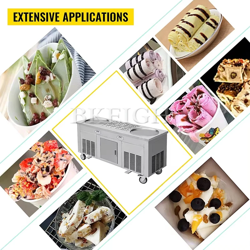 

2025 Новая машина для формования рулетов мороженого, многофункциональная машина для жарки йогурта