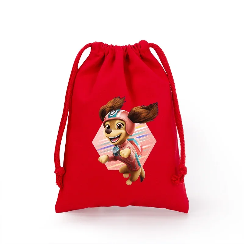 Paw Patrol Drawstring Bags Chase Skye Storage Bags Large Capacity Portable Pouch Cartoon Waterproof Backpack Character Pattern