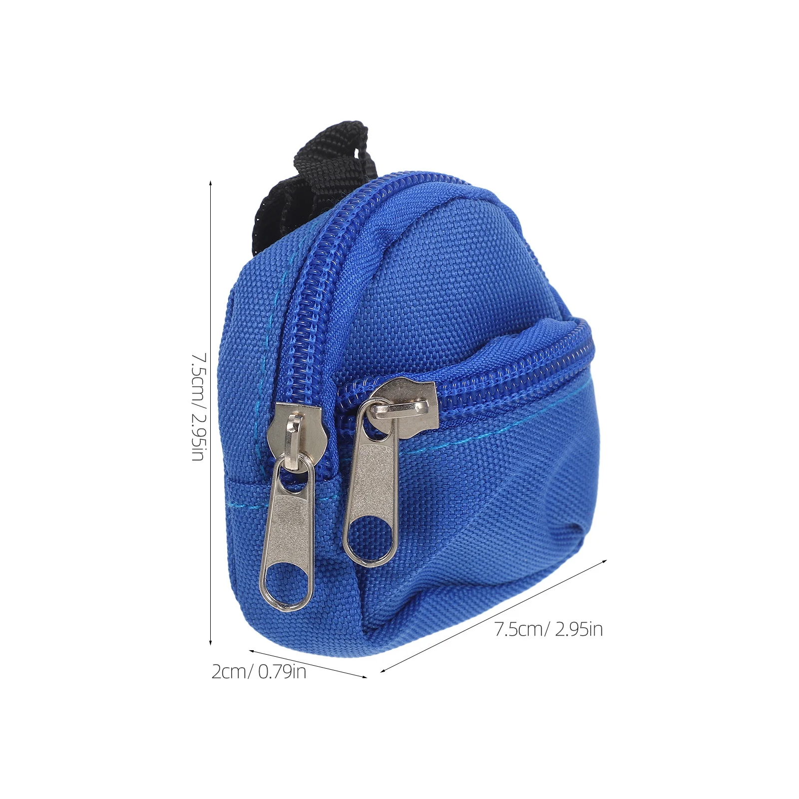 حقيبتان مدرسيتان مصغرتان بمقياس 1:6 مع سحاب، ديكورات لعب إبداعية لمناظر بيت الدمى