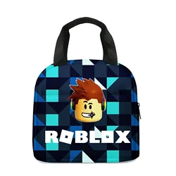 Roblox Lunch Bag School Students Lunch Box Bag Pencil case Primary and Middle School Students Schoolbag Boys Girls Anime Cartoon