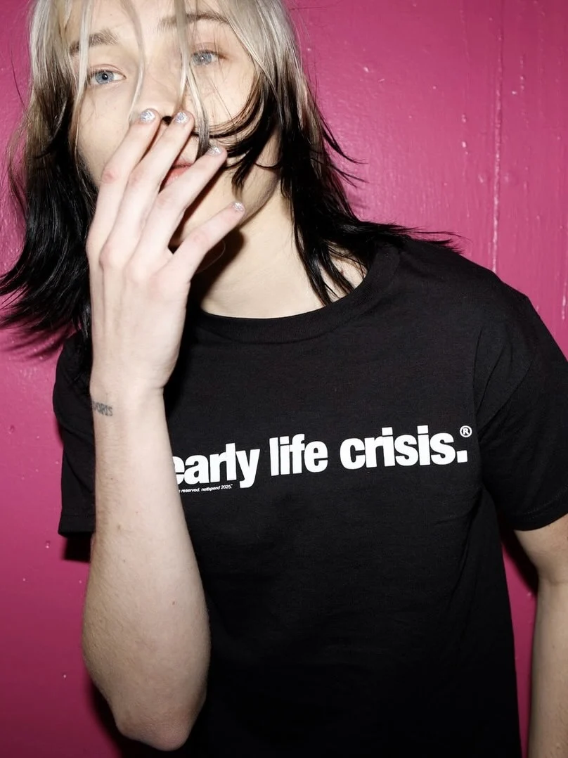 Tour Limited Edition Short Sleeve T-Shirt Nettspend Early Life Crisis Printed Cotton Casual Youth Fashion Breathable Sweat Ab...