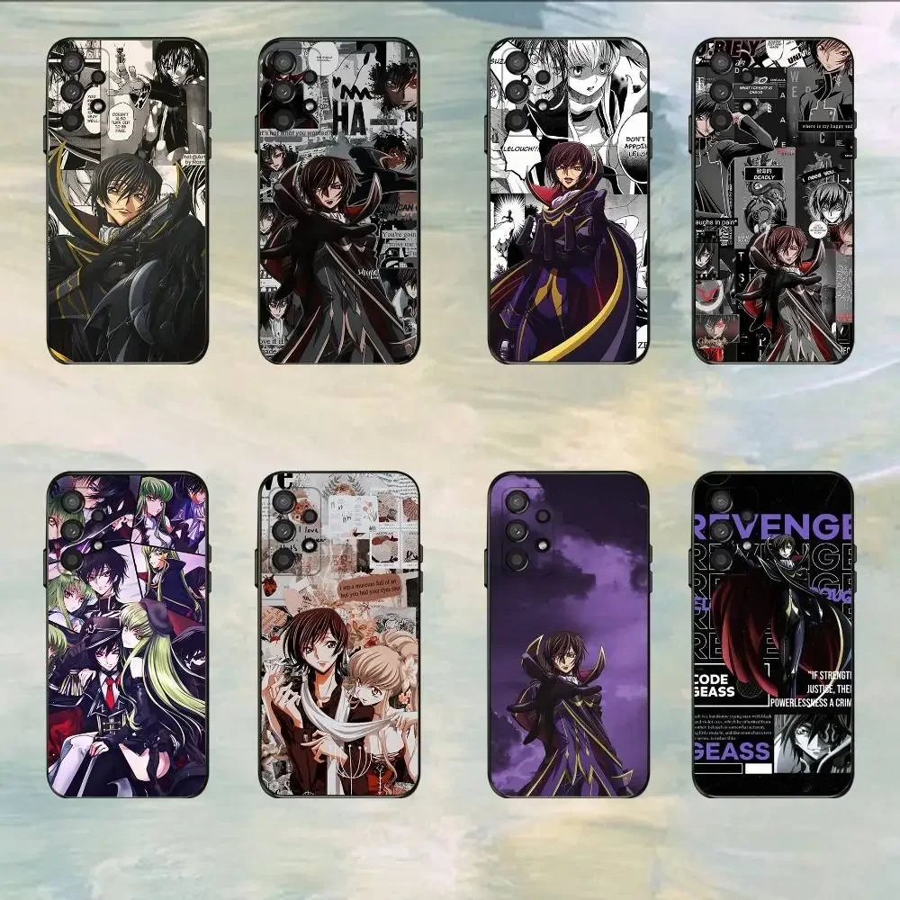 

luxury comic cartoon Code Geass Phone Case For Samsung S25,S24,S21,S22,S23,S30,Ultra,S20,Plus,Fe,Lite,5G Black Cover