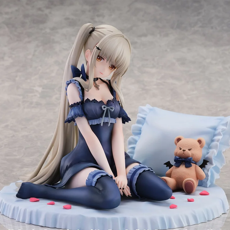 

Фигурка Шиина Махиру: Ангел по соседству, который меня погубит, в ночном костюме, аниме-статуэтка с медвежонком-дьяволёнком, подарок для фанатов аниме