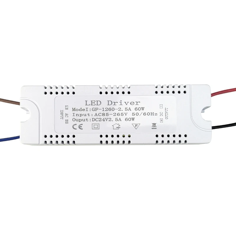 LED Power Supply DC 24V Transformer Switch Driver - Selectable 1A/1.5A/2A/2.5A Adapter for CCTV - AC110V-220V 24W to 60W Options