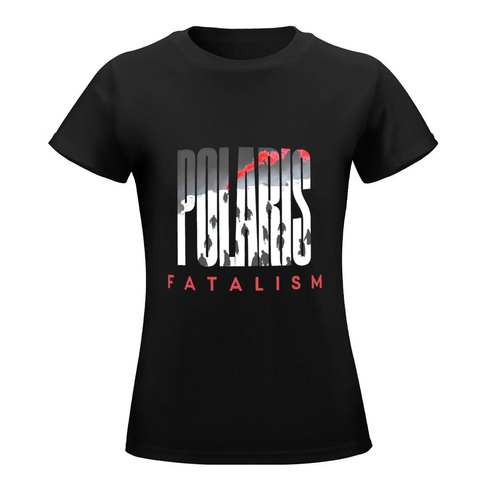 Polaris Inhumane/Nightmare Fatalism for BLACK BACKGROUND T-Shirt quick drying summer tops vintage new edition Women clothing