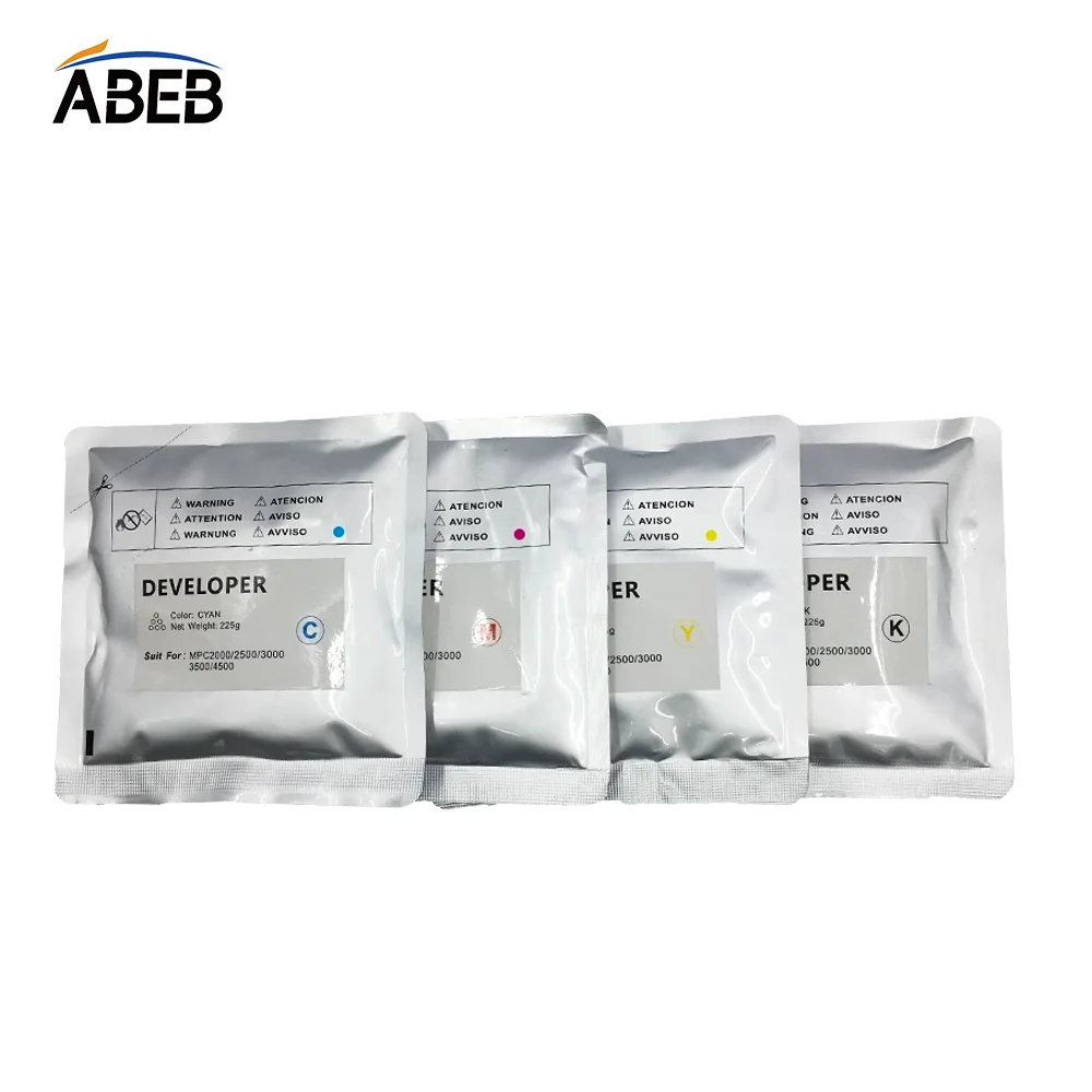 1Set /4PCS MP C2500 Developer Powder For Ricoh MPC2500 MP C2000 C3000 C3500 C4500 High Compatible Copier Color Developer 225g