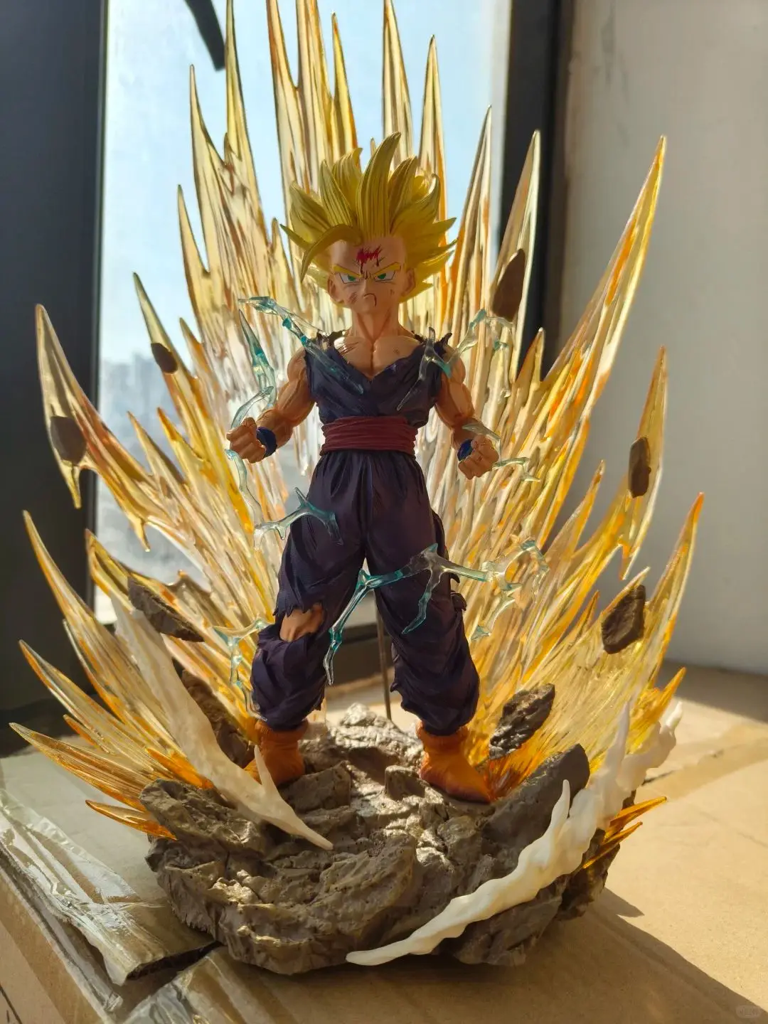 

Dragon Ball Z JT Studio SSJ2 Gohan LED Light-Up PVC Figure - Collectible Anime Statue "Power Unleashed"