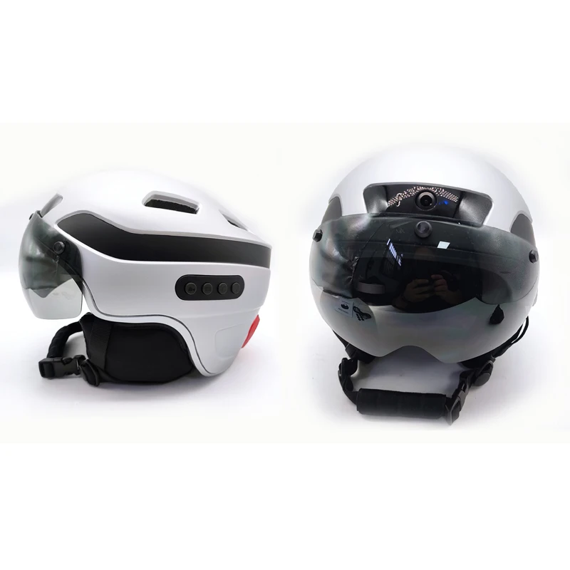 Smart Wireless Connection Mobile Phone Bluetooth HD Camera Bicycle Helmet Adult Cycling Helmet